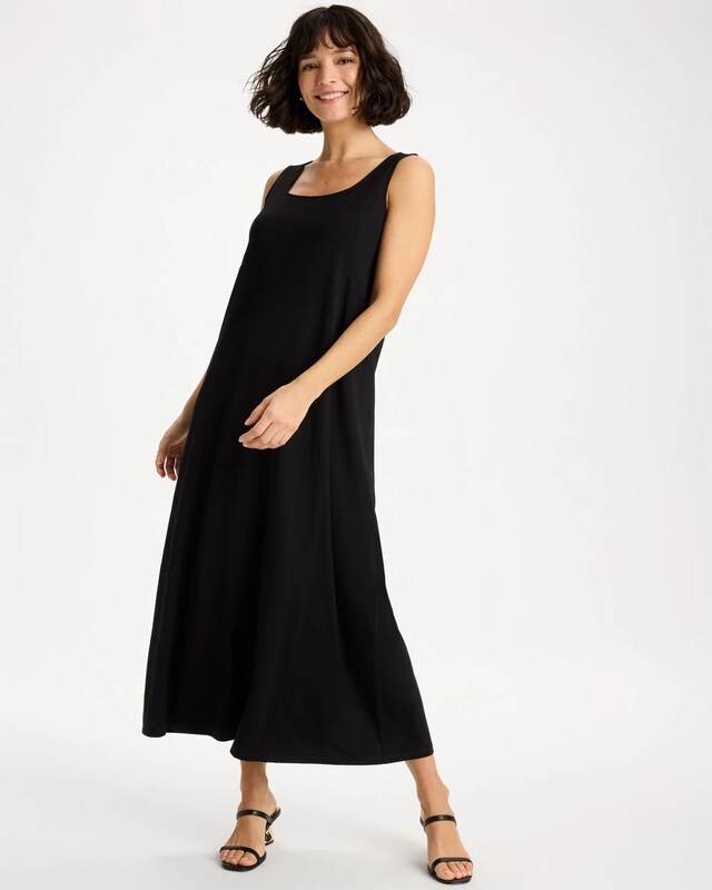 Ponte Seamed Maxi Dress